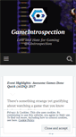 Mobile Screenshot of gameintrospection.com